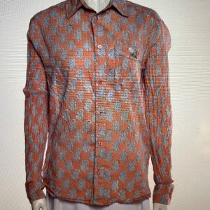 Emerson Fry Floral Print Long sleeve Button-up Top Sz S